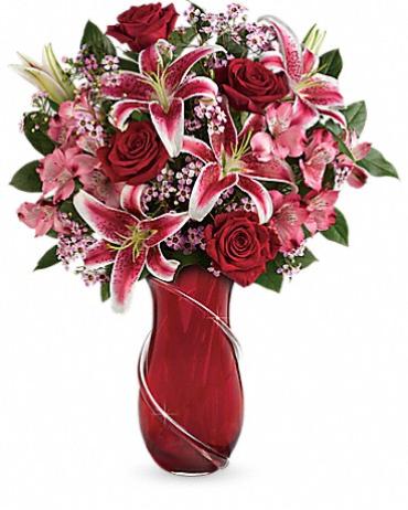 Teleflora\'s Wrapped With Passion Vase