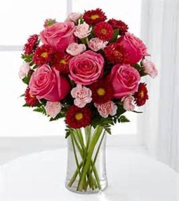 The Precious Heart™ Bouquet by FTD® - VASE INCLUDED