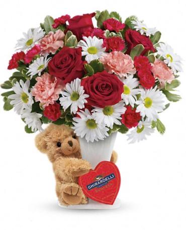 Teleflora\'s Send a Hug Bear Your Heart Bouquet