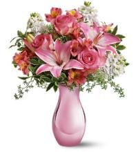 Pink Reflections Bouquet with Roses