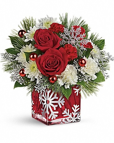 Teleflora\'s Silver Christmas Bouquet