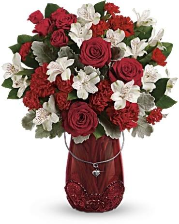 Teleflora\'s Red Haute Bouquet
