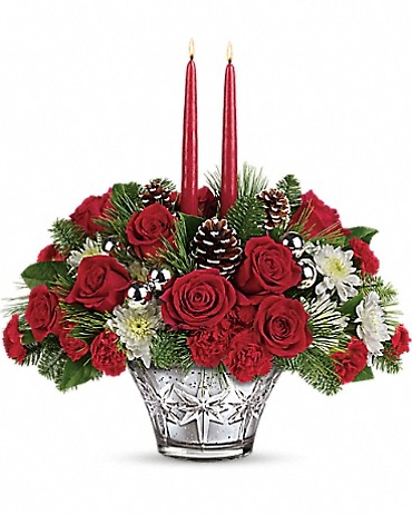 Teleflora\'s Sparkling Star Centerpiece