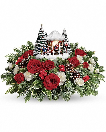 Thomas Kinkade\'s Jolly Santa Bouquet